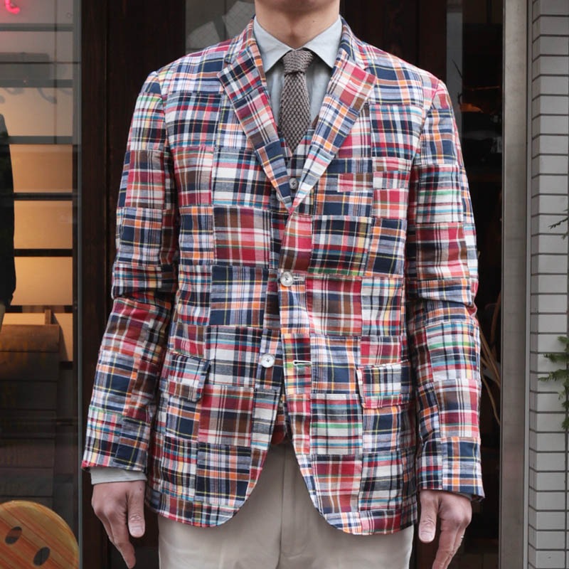 SOUTIENCOL/スティアンコル IVY JACKET Patchwork Madrasの通販